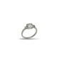 ANELLO SOLITARIO CON PAVE' LATERALE IN ARG. E MOISSANITE 1,2 KT MOD. 79792 [0e8777e8]