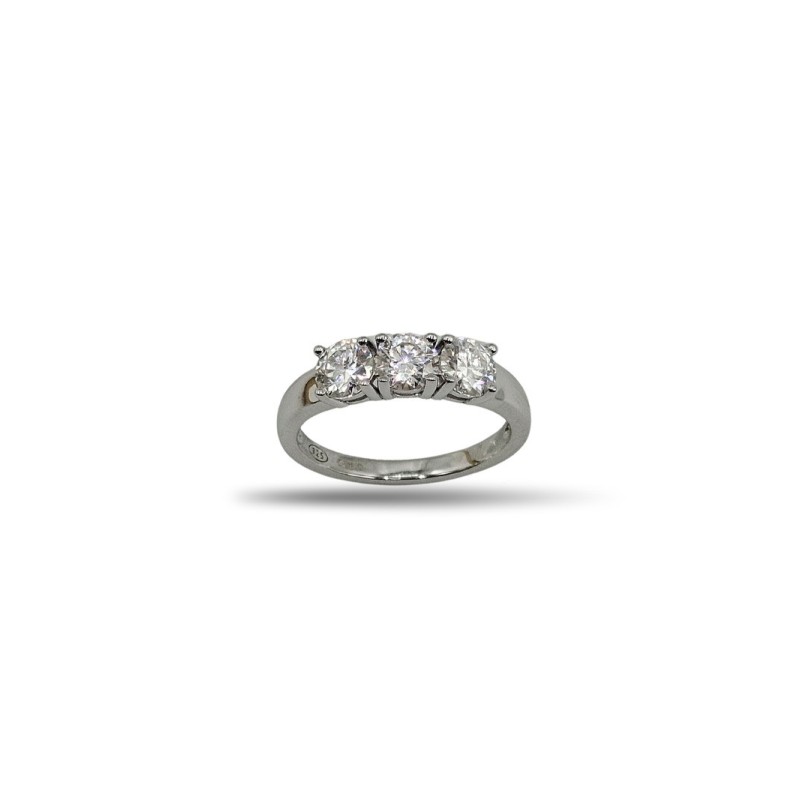 ANELLO TRILOGY IN ARG. E MOISSANITE 1,50 KT MOD. 79798 [cb69c736]