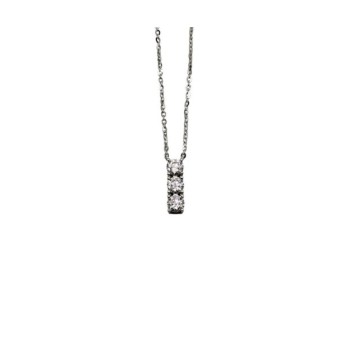 COLLANA TRILOGY IN ARGENTO E MOISSANITE 0,30KT MOD. 79878 [a808bb70]
