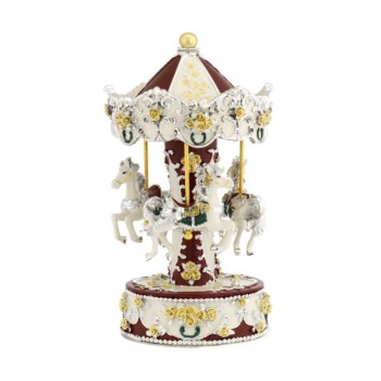 GIOSTRA NATALIZIA RESINA ARGENTATA, MOD. 8602-07 [89ed7213]