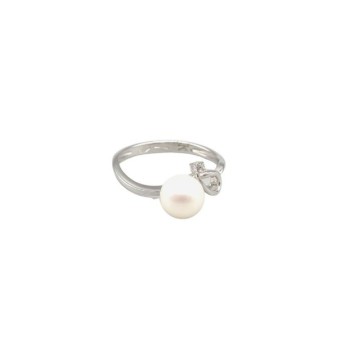 anello oro con perla e zirconi mod.am3-76 [13d0a097]