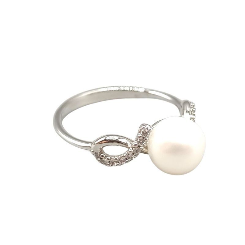 anello oro con perla e zirconi mod.am3-89 [2ba46c5c]