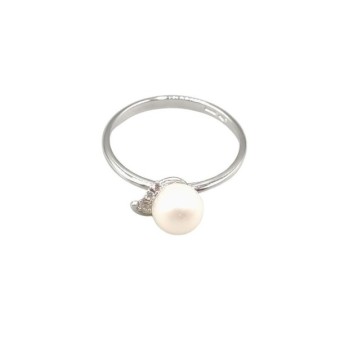 anello oro con perla e zirconi mod.am59-66. [b2ccb073]