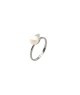 anello oro con perla e zirconi mod.am59-66. [05d17177]