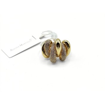 ANELLO IN BRONZO A FASCE BOMBATE MOD. AMAN08 [01472412]