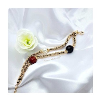 BR. DORATO CON PIETRE E PERLA MOD. AMBR005 [25f295a9]