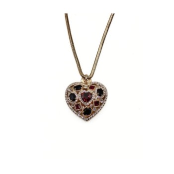 CL. BRONZO CUORE E ZIRCONI MOD. AMCL038 [1edc3bbb]