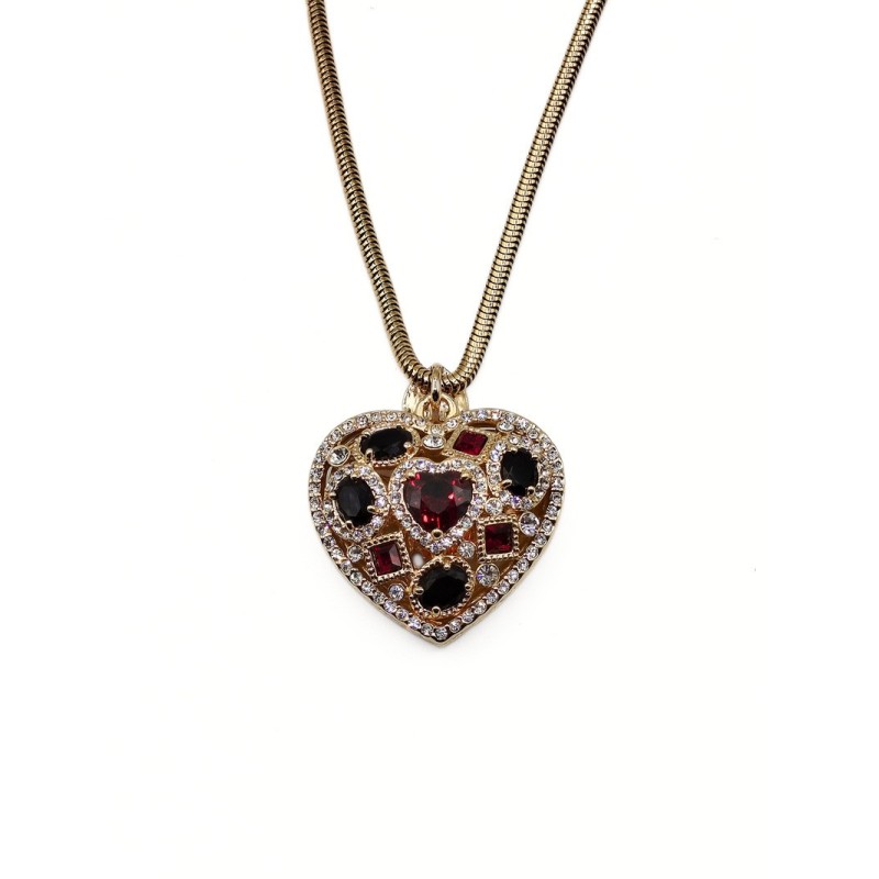 CL. BRONZO CUORE E ZIRCONI MOD. AMCL038 [1edc3bbb]