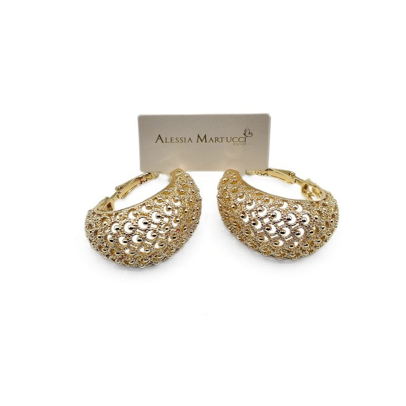 OR. IN BRONZO CERCHIO BOMBATO LAVORATO mod. AMOR028 [5b0e0218]