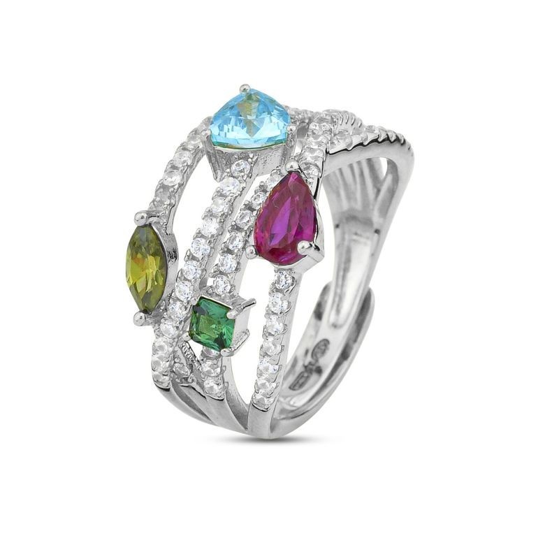 ANELLO ARGENTO E ZIRCONI MOD. AN512 [25329db5]