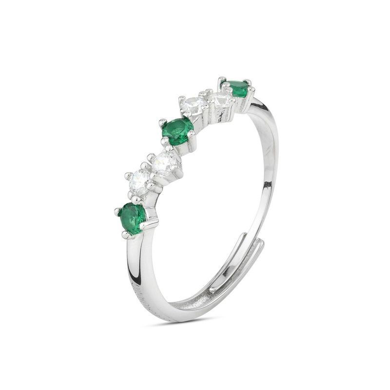 ANELLO IN ARGENTO E ZIRC. MOD. AN535V [4e3a2783]