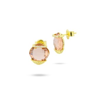 ORECCHINI IN ARGENTO E ZIRC. MOD. BOR140DT [77540105]