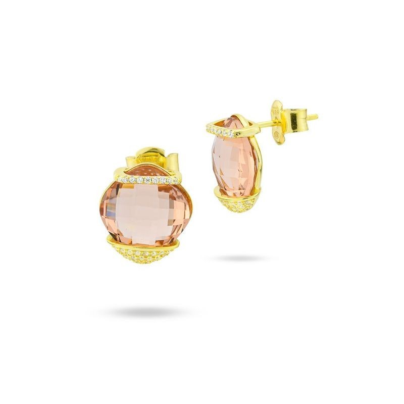 ORECCHINI IN ARGENTO E ZIRC. MOD. BOR140DT [77540105]