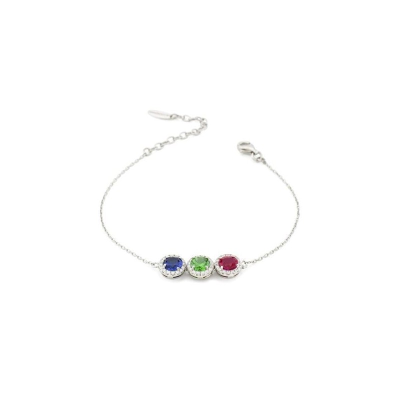 Bracciale argento cristalli e zirconi mod. BR601M [9904a5cd]