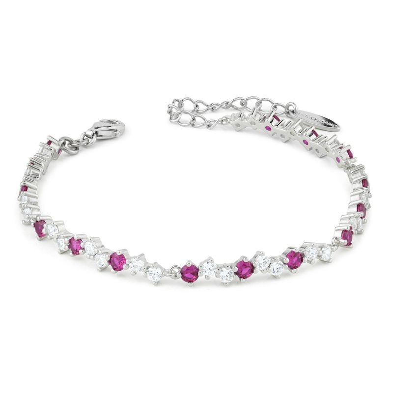 BRACCIALE IN ARGENTO E ZIRC. MOD. BR629R [df781a25]