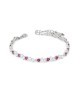 BRACCIALE IN ARGENTO E ZIRC. MOD. BR629R [df781a25]