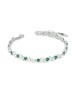 BRACCIALE IN ARGENTO E ZIRC. MOD. BR629V [c3ca7822]