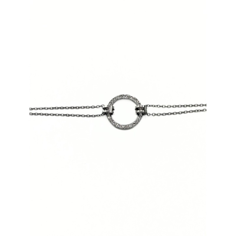 BRACCIALE ACCIAIO TONDO E ZIRC. MOD. BRD00524A [428c2028]