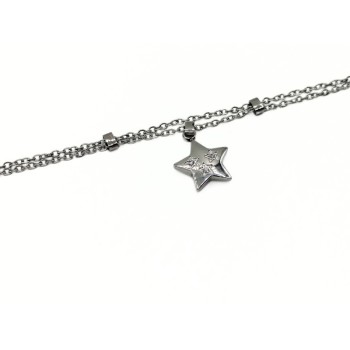 BRACCIALE ACCIAIO  STELLA E ZIRC. MOD. BRD00527A [2c3e5748]