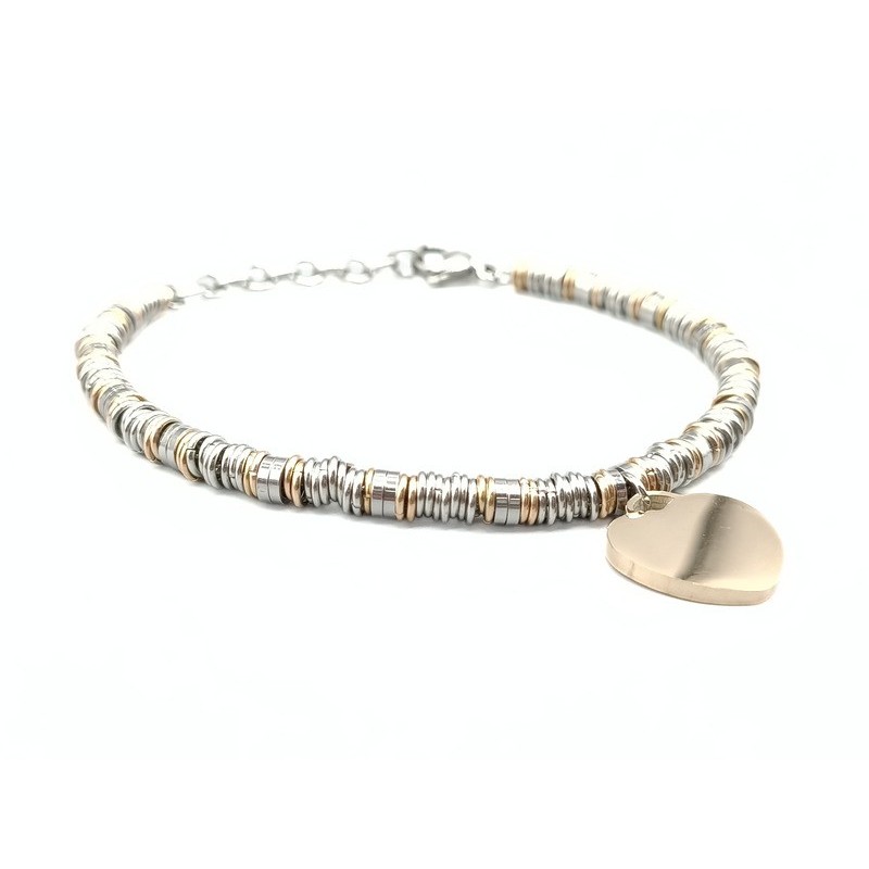 Bracciale cuore in acc. mod. bru00567a [cc6b0cee]