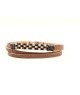 Bracciale uomo in pelle e acciaio Mod. BRU01436 [f6c23a36]