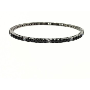 BR. IN ACCIAIO TENNIS UOMO CON ZIRCONI MOD. BRU02872 [886e3f11]