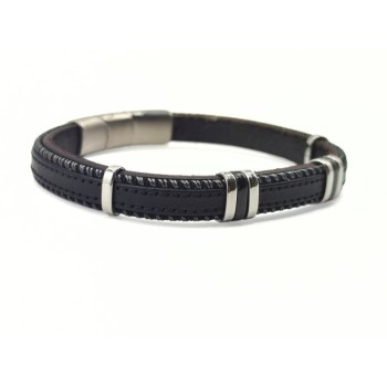 BR. CUOIO CON ELEMENTI IN ACC. MOD. BRU02905 [c8a73cb0]