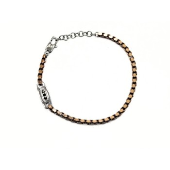 BR ACCIAIO INTRECCIATO CON ZIRC. MOD. BRU03066A [0816faf8]