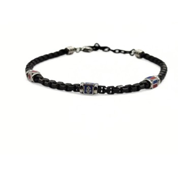 BR. ACCIAIO CON DADI SMALTATI MOD. BRU03431 [45d78c46]