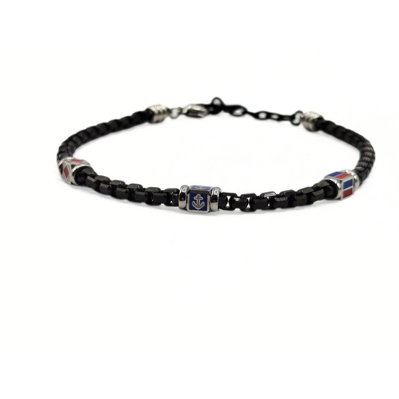 BR. ACCIAIO CON DADI SMALTATI MOD. BRU03431 [45d78c46]