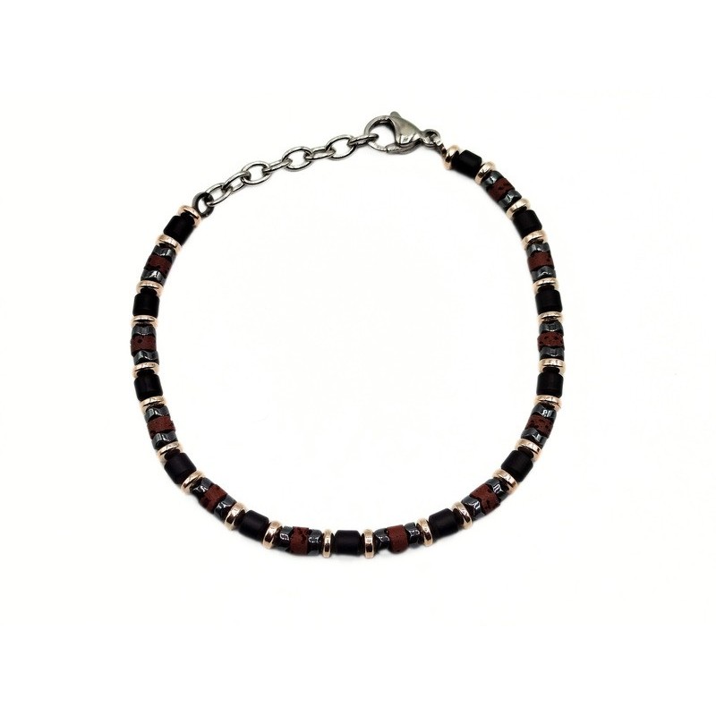 BR. ACCIAIO CON BARILOTTI BICOLOR MOD. BRU03453A [cd5dd5ef]