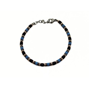 BR. ACCIAIO CON BARILOTTI BICOLOR MOD. BRU03453C [c30464ec]