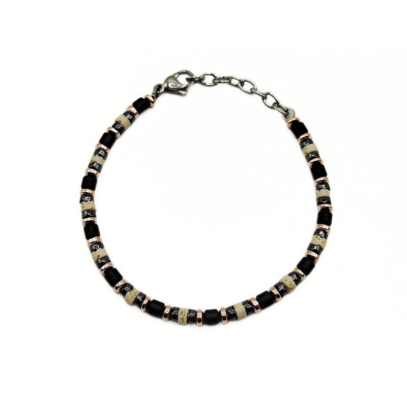 BR. ACCIAIO CON BARILOTTI BICOLOR MOD. BRU03453E [d1efb7e8]