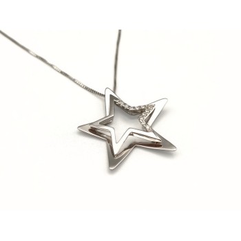 Pendente stella in Oro e Brillanti mod.cv075 [4dd0d1fb]