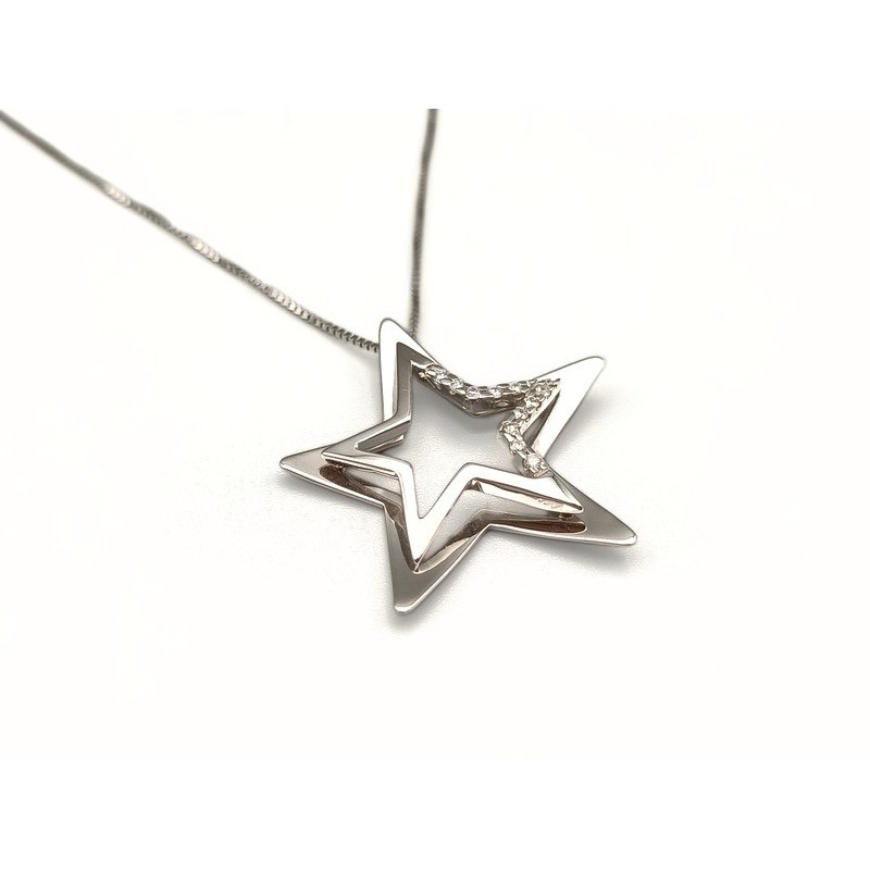 Pendente stella in Oro e Brillanti mod.cv075 [4dd0d1fb]