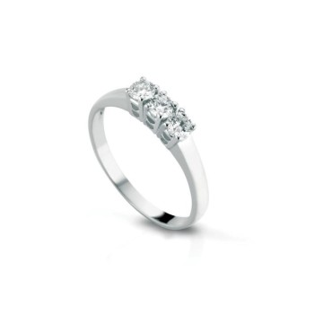 Anello Trilogy in Oro e Brillanti  Mod.CV1008 [5ac419f9]