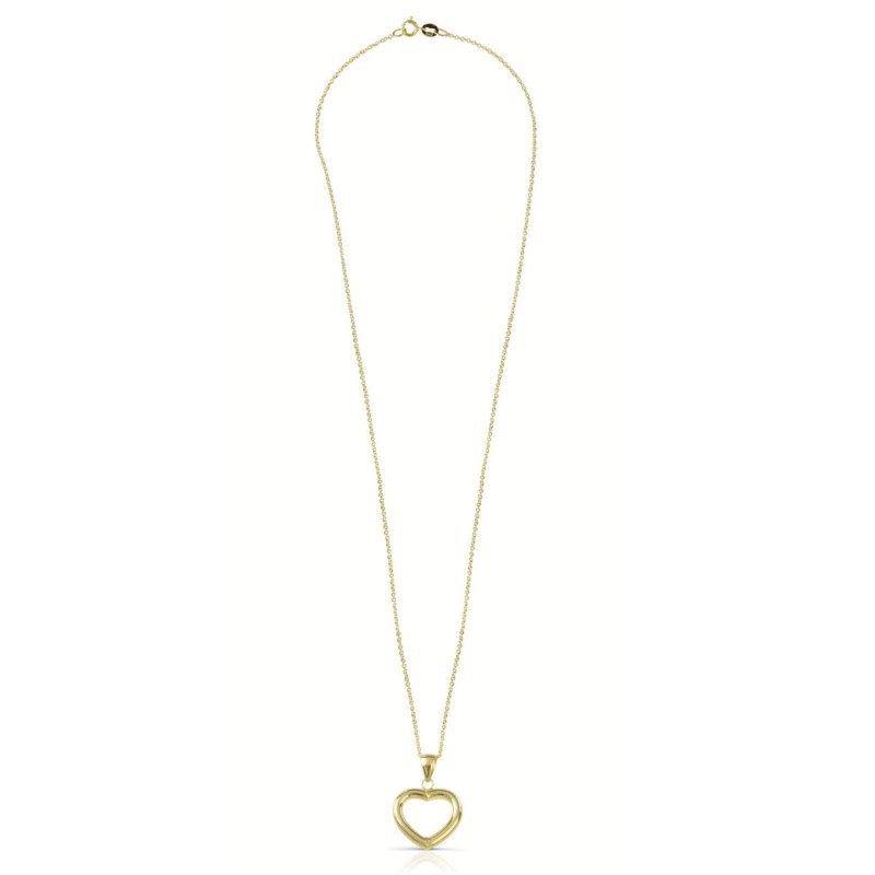 COLLANA CON CUORE IN ORO 9KT MOD. 1017 [08567e5e]