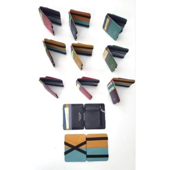 PORTAFOGLIO IN PELLE COLORI VARI MOD. D8491 [f675918c]