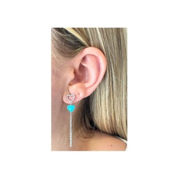 Orecchini cuori pendenti mod. E2323 [17aa118a]