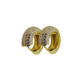 OR. CERCHIO DORATO CON ZIRCONI IN ARGENTO MOD. E2812 [0df34ca5]