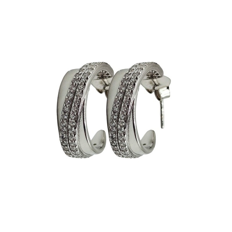 OR. CERCHI INTRECCIATI CON ZIRCONI MOD. E2821 [eab452c7]