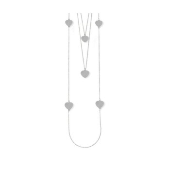 COLLANA IN ACCIAIO CON CUORI mod. FL/GR09 [73c45726]