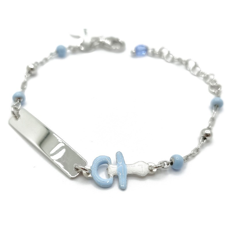bracciale ciuccio in argento art. fmbr059 [ef9e2bd7]