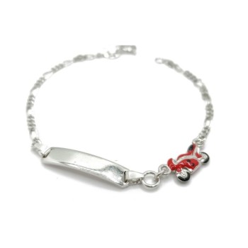 bracciale in argento con piastra mod. fmbr069 [812c5cb7]