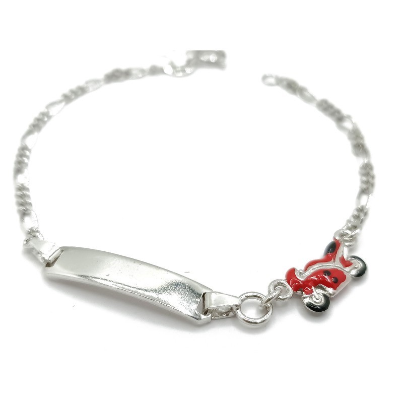 bracciale in argento con piastra mod. fmbr069 [812c5cb7]