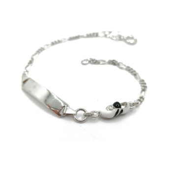 bracciale in argento con piastra mod. fmbr069 [ef17debe]