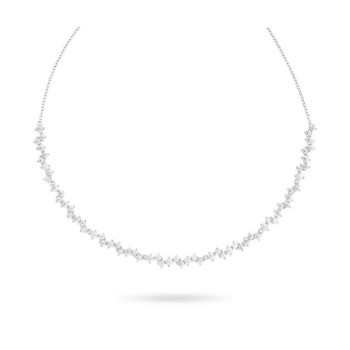 COLLANA IN ARGENTO E ZIRC. MOD. GR918 [266a1eaf]