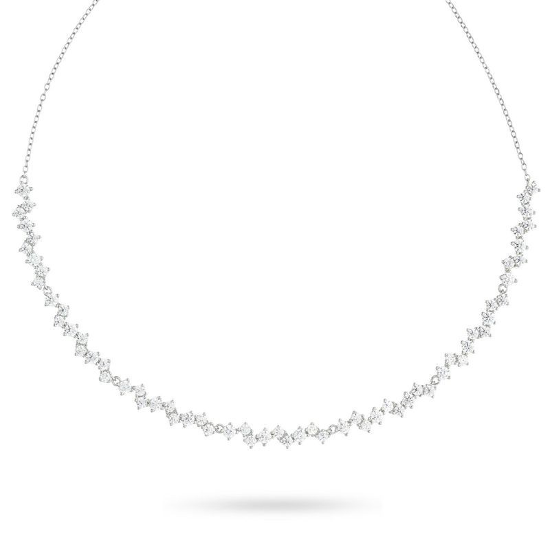 COLLANA IN ARGENTO E ZIRC. MOD. GR918 [266a1eaf]