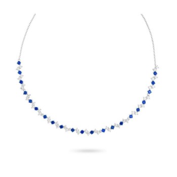 COLLANA IN ARGENTO E ZIRC. MOD. GR918B [72799596]