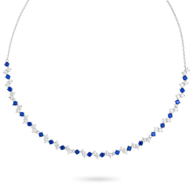 COLLANA IN ARGENTO E ZIRC. MOD. GR918B [72799596]